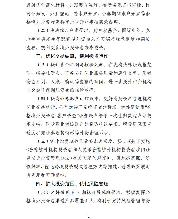 中国证监会印发《合格境外投资者制度优化工作方案》